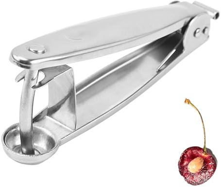 Cherry Pitter,Stainless Multi-Function Steel Cherry Stoner,Cherry Pitter Fruit Tool,Remover with Food Grade Handle for Cheeries,Grapes,Cranberrie,Jujubes,Olive,Portable Corer,Seed Remover