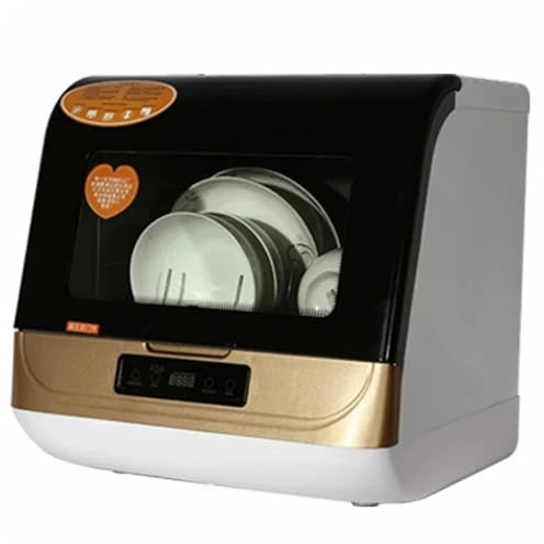 Countertop Dishwasher. Portable Drying Storage And Washing Integrated Intelligent Dishwasher Household Multifunctional .Space Saving(Black)