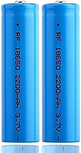 BIVIPO 3.7V Recher-ion top 2200mAh for Strong Light Devices, 2 Pieces