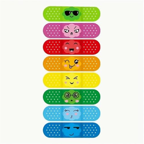 Adhesive Bandages 16/40pcs Cartoon Band for Children Adults Wound Dressing Plasters for First Strips Patch Water Resistant Adhesive Bandages(16pcs)