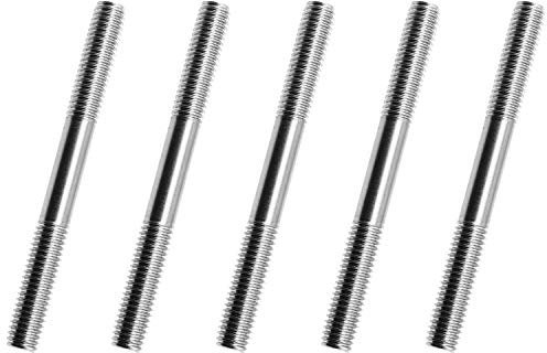 SQXBK M8x80 Stud 5PCS M8x80 304 Stainless Steel Double End Thread Screw Bolt