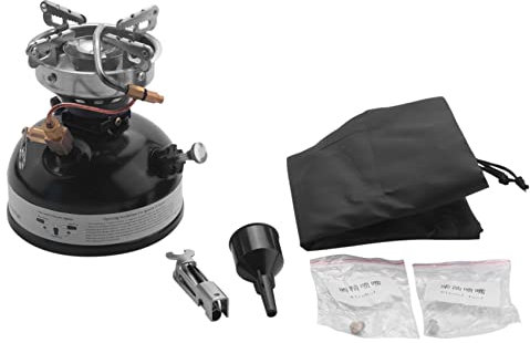 Bruafsir Cocina De Gasolina De Cocina Al Aire Libre Portátil Mini Combustible Líquido Alcohol Picnic Quemador Gasolina Estufa De Petróleo Ollas