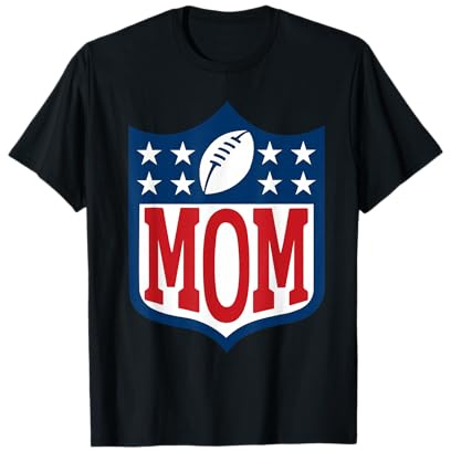 Mom American Football Happy Birthday Family Matching Retro T-Shirt