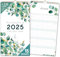 Familienkalender 2025 5 Spalten EUKALYPTUS Familienplaner 2025 und Okt-Dez 2024 Wandkalender 24 x 43cm Planer für Familie 2025 Wandplaner STICKER Recycling Urlaub Eucalyptus Floral Natur