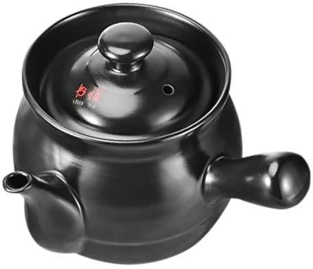 Amosfun Chinese Medicine Pot Vintage Home Ceramic Pot for Boiling Medicine Stew Porcelain
