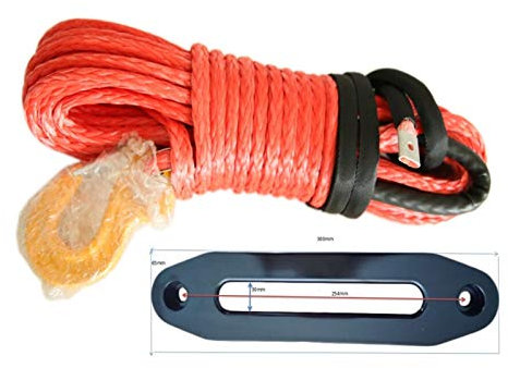 12mm * 30m rojo sintético torno de cable 12000lbs cuerda agregar, Barco torno de cable,Alta Intensidad