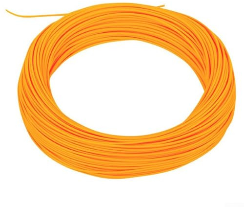 Honseadek Forellen-Fliegenschnur, schwimmend, 7 W, WF-Angelschnur, 30 m, hohle Hauptschnur zum Fliegenfischen, PVC-Nylon-Konstruktion in Blau oder Orange (Orange)