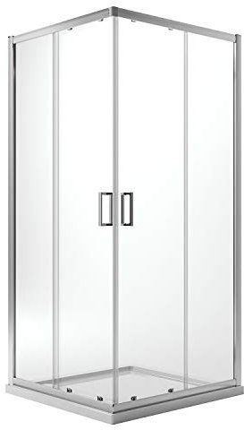 Eckeinstieg Duschkabine Quadratisch 75x75 H198 Transparent 6mm Glas Mod. Ready
