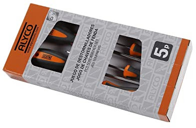 HR 170448 Juego de Destornilladores, 0 V, Negro, Set de 5 Piezas