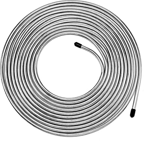 MuHize 3/16 Brake Line - 25 ft Zinc Coated Professional Brake Tube(2026 New), Roll 25 Ft. of 3/16 Rustproof Steel Tubing, Corrosion Protection