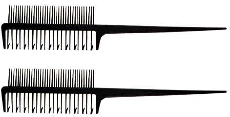 2 Pieces Highlighting Weaver Sectioning Comb Hair Highlights 8.7''