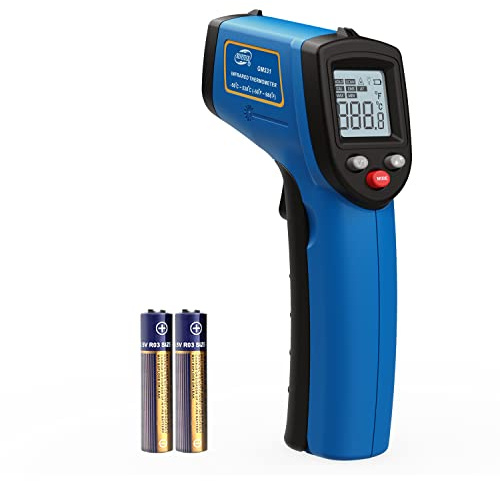 Benetech Infraröd termometer -50 ℃ till 530 ℃ kontaktlös digital pyrometer, laser-yttemperaturpistol för kök, pizza, ugn, mat, grillning, fritering