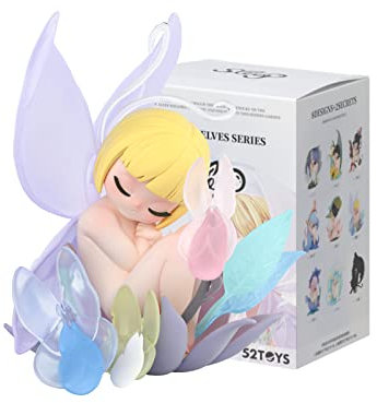 52TOYS Zufällige Figurine Sleep Elf of Flower, Chibi Sammel Figur 3 Inch für Tisch Dekoration, Mini Spielzeug Geschenk für Geburtstag, Party