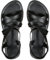DuBiytlk Chaussures Pieds Larges Les Tropeziennes Sandales d'été à fond plat et bout rond pour femmes, bout ouvert, boucle à une ligne Sandale Plate Femme Chaussure Vintage (Black, 43)