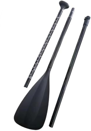 kowaku Remo de de Kayak 3 Secciones Fácil Montaje Remo de Fibra de Vidrio Ligero Remo Desmontable Remo de Stand Up Paddle Surf, Sin Textura