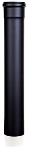 Tubo scarico pellet NERO Lineare Diametro 100 mm (CM 25 50 100) per canna fumaria (D 100mm H1000 PZ1)