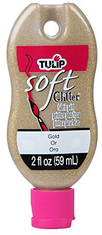 Tulip 2Oz Soft Fabric Paint - Glitter Gold