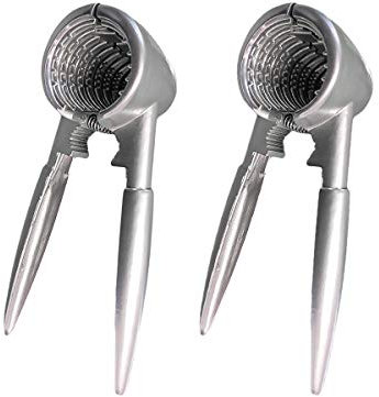 LEDLUX 2 Pezzi Schiaccianoci Conico in Metallo Noce Cracker Nutcracker