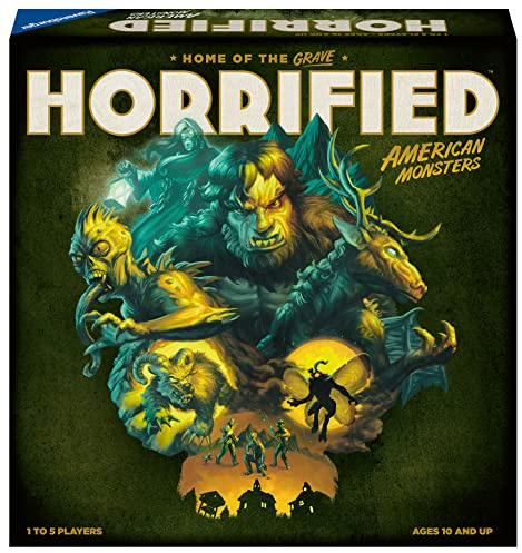 Ravensburger Horrified: American Monsters - Gioco da tavolo di strategia coinvolgente per adulti e bambini dai 10 anni in su - da 1 a 5 giocatori
