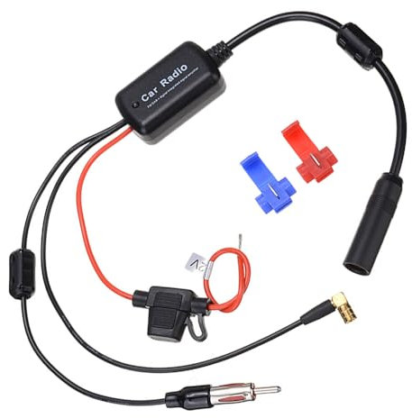 Palwin Antennenverstärker Auto, 12V Autoradio Antennen für DAB/FM/AM Radio, Autoradio Splitter Antennenadapter Autoradio Antenne Signal Adapter Splitter Receiver Stecker für Nachgerüstete Autoradios