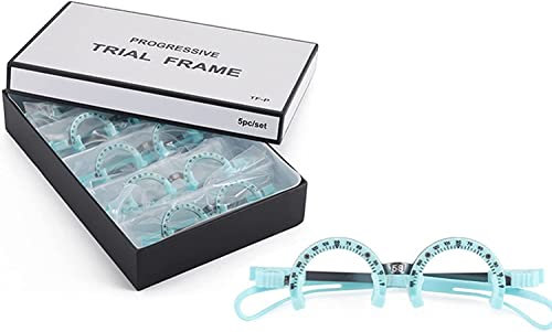 Kit de Cadre d'objectif d'essai Optique de Cadre d'essai réglable ， Cadre d'essai de Lunettes multifocales PD 58, 60, 62, 64, 66MM Cadre d'essai à Distance Fixe de l'élève