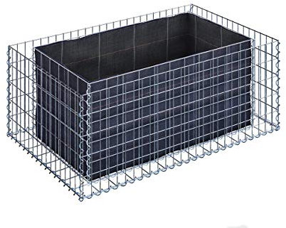 Gabiona | Gabionen-Hochbeet LxHxB: 130x50x80 cm | Eckiger Steinkorb als Pflanzkübel für den Garten | Maschenweite 5x10 cm