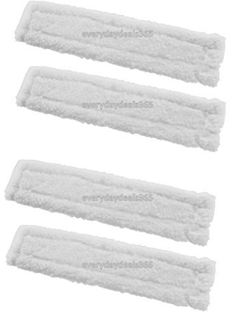 4 x Compatible Replacement Microfibre Spray Bottle Cleaning Cloths Pad for Kärcher Window Vac Vacuum Cleaner - WV2 WV5 WV50 WV55 WV60 WV65 WV70 WV75