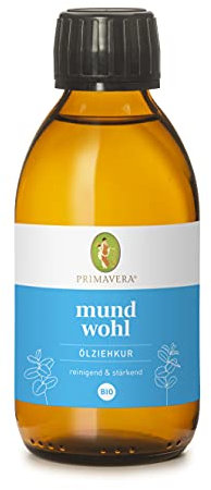 PRIMAVERA Mundwohl Ölziehkur bio 200 ml - Mundziehöl - Traditionelles Gesundheitsritual - Detox, kräftiges Zahnfleisch - natürlich erfrischende Mundpflege