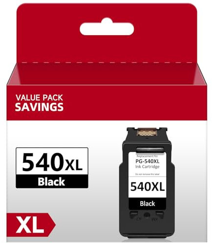 Economink PG 540 Schwarz Kompatibel für Canon 540, 540 XL Druckerpatronen für Pixma TS5150 MG3650s MX475 TS5151 MG3650 MG4250 MG3600 MX535 MG3550 MG3200 MG3150 MX395 Drucker (1er-Pack)