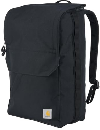 Carhartt Uni-Erwachsene 21 L Fassungsvermögen, Strapazierfähiger, Wasserabweisender Beschichteter Canvas-Basis mit 17-Zoll-Laptop-Fach Rucksack, Schwarz, One Size