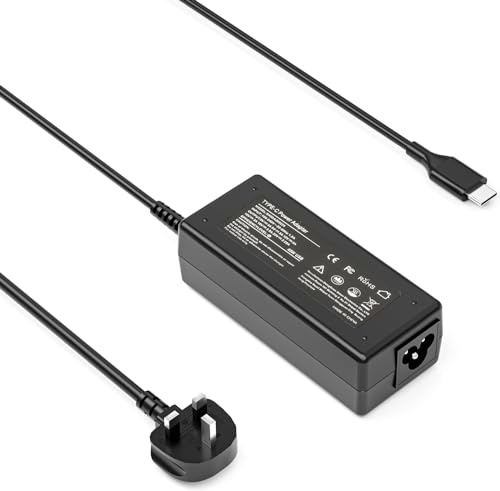 65W USB C Laptop Charger Compatible with HP Lenovo Dell Asus Samsung Acer Google Chromebook Charger Fast Charging Type C Power Adapter