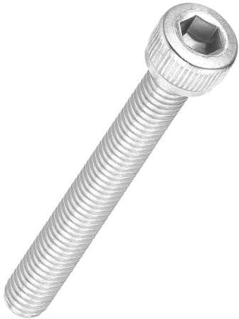 Kozelo 20 st Infällda sexkantsskruvar - [M5-0,8 x 40 mm] 304 rostfritt stål sexkantsnyckel för elmotor 3D-skrivare, silver