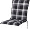 Auflage Niederlehner Naxos10623-800 schwarz-braun-beige kariert 100x49x6 cm Sun Garden