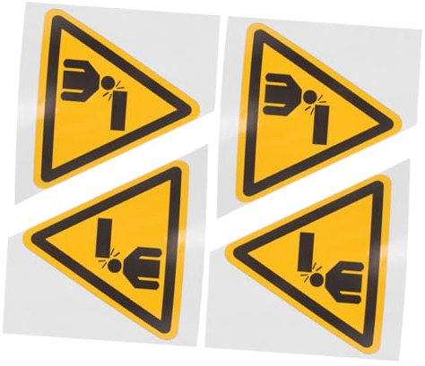 JECOMPRIS 4 cartelli Prestare attenzione alla vostra testa Attenzione, con scritta Attenzione alla vostra testa, autoadesivi per precauzioni, adesivi di avvertimento per