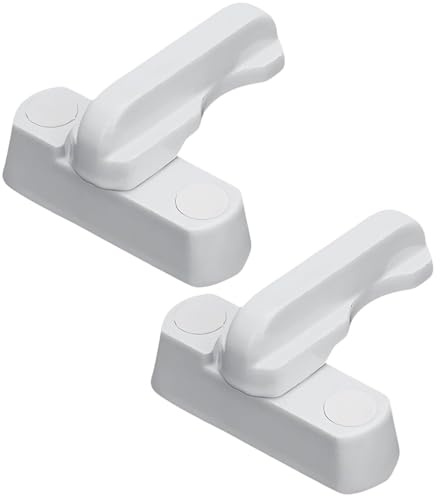 FIGCY Cerraduras de seguridad para ventanas y puertas de PVC, pack de 2, duraderas y fáciles de instalar, solución de seguridad para el hogar y buzón
