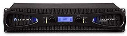 Crown XLS2002 2-Channel Class D DriveCore Professional Power Amplifier with DSP, Band Pass Filters & Peakx Limiters. XLR/RCA Inputs, 650W at 4 Ohm, PureBand Crossover System. Black
