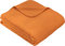 Erwin Müller Kuscheldecke, Wolldecke, Plaid, Wohndecke orange Größe 150x200 cm - warm, kuschelig weich und feichtigkeitsausgleichend (weitere Farben, Größen)