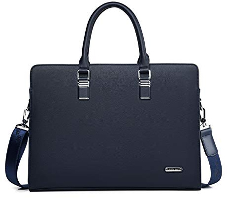 FSD.WG Borsa da Lavoro da Uomo,Cartella in Pelle Impermeabile,Borsa da Lavoro a Tracolla per Laptop per Affari,Scuola,Viaggi,Staccabile