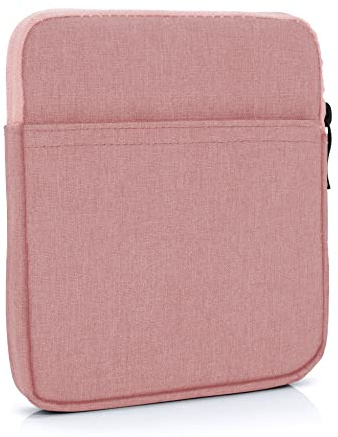 MyGadget Pochette Nylon pour Tablette jusqu'à 7 Pouces - Protection pour 17 x 14,5 cm - ex. Kindle Oasis 9e & 10e Génération - Rose