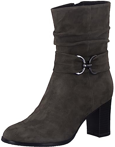 CAPRICE 9-25328-41, Stivaletti con tacco Donna, Grigio (Stone Suede), 38 EU
