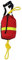 Perfeclan Wurfsack mit Seil, Seilwurfsack, 21 m tragbarer Rettungssack Rettungswurfleine mit Tasche für Wassersport, Schwimmen, Kanufahren, Bootfahren, Kajak, Segeln, Rot/Gelb mit Reflektorstreifen