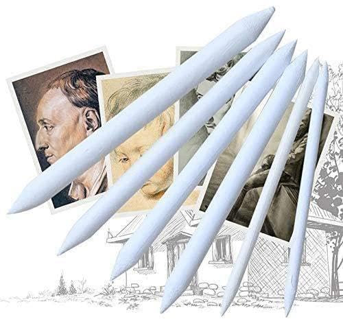 6 stücke Wisch Tortillon Stumpf Skizze Kunst Zeichnung Skizze Werkzeug Stift Skizze Papier Wisch K3X1 Pinsel Wischer Reis Papier