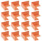 sourcing map 16pcs Inside Waterproofing Corner Shower Seamless Corner Cover, Polyethylene Seamless Corner for Bathtub and Steam Room, Orange (Inside)
