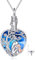 ONEFINITY Hund Urne Halskette für Asche 925 Sterling Silber Haustier Urne Halskette Keepsake Erinnerung Haustier Anhänger Kremation Schmuck für Damen