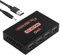 Splitter HDMI 4K 1 Entrée 4 Sorties, Répartiteur HDMI 1x4 Compatible 4K@30Hz/3D/HDCP 1.4, Multiprise pour PS5, TV, Moniteur, Projecteur, Enseignement, Conférence, Home Cinéma