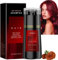 Polar Hair Dye Shampoo,3-In-1 Sham/poo for Color Treated H/air,Ha/ir Colour Sha/mpoo for Grey Hai/r Coverage,Home Hair D/ye Pu/re Plant Extract,Ha/ir Care Instant Dye Sh/ampoo,Anti Grey Shampoo(Red)
