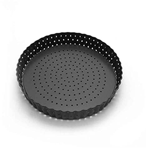 GCDN Pizza Pan, Non Stick Dishwasher Safe Baking Tray, Round Cake Tin for Oven, Carbon Steel Deep Pizza Tray (Size:20cm)