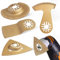 Outil Multifonction en 4 Formes pour Scie Oscillante l’ouverture Meulage Coupe Dégagement Outils Multifonction Outil Rotatif Multifonction Lame Scie Oscillante pour la Construction Famille Atelier