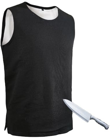 Level 4 Anti-Cut Concealed Stab Proof Vest, Full Protection Vest, Stab and Cut Resistance, Soft& Breathable & Lightweight, Security Protection Stab-Resistant Vest,Black-2XL