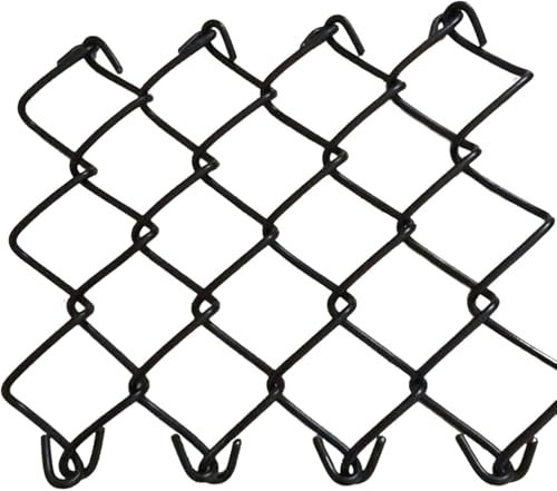 HGOuhK Recinzione Rete Metallica Intrecciata a Rombi, Recinzione for Protezione Animali da Esterno, Recinzione for Agricoltura Recinzione da Giardino(Black,1.5M)